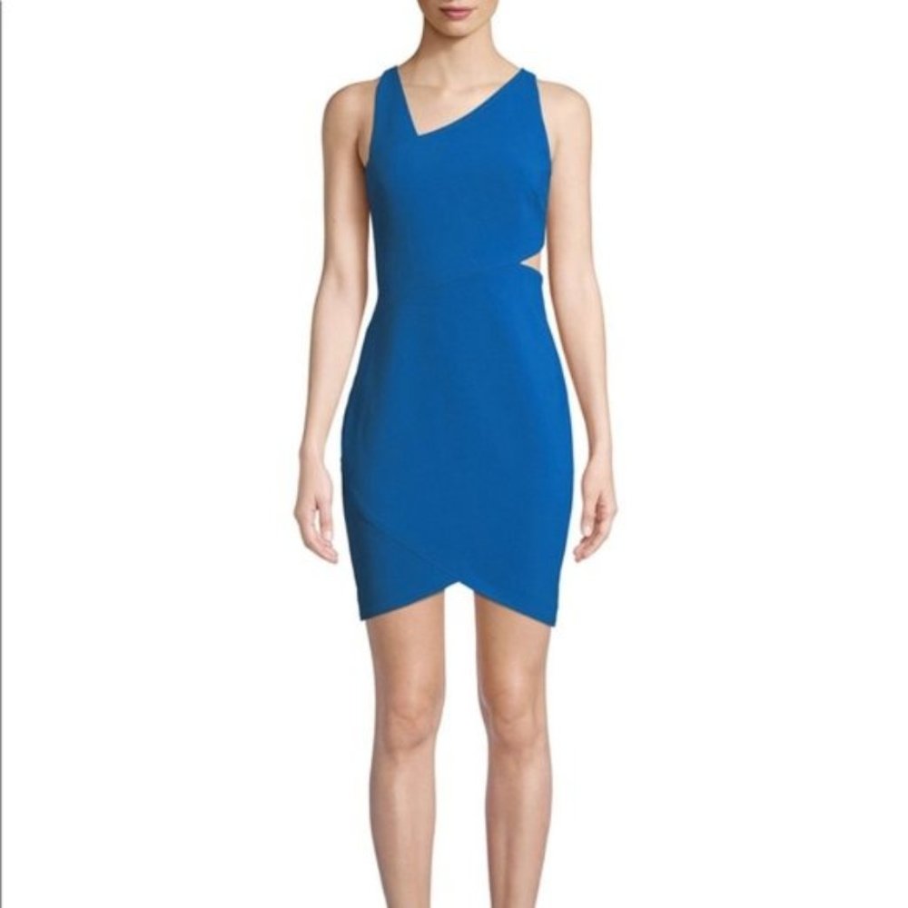 NWT Likely Blue Skyler Cut Out One Shoulder Dress